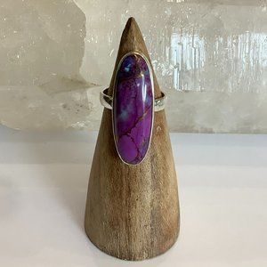 Sterling Silver Purple Stone Ring SOLD in store